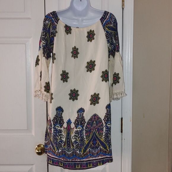 Entro boho bohemian dress Sz L - Picture 4 of 6